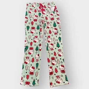 Hello Kitty “Christmas Trees” Fuzzy Soft Touch Pajama Pants Womens size X-Large